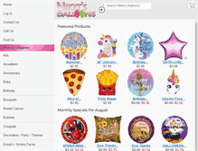Tablet Screenshot of nikkisballoons.com